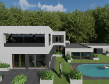 Umbau/Neubau 2025/2026 mit Schwimmbad und Doppelgarage -Planung